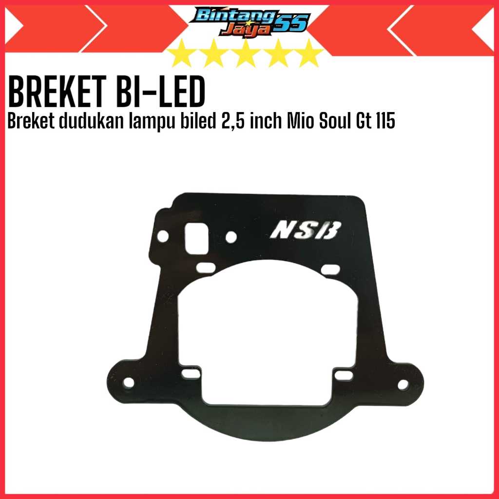 Breket Biled Bracket dudukan lampu projie biled 2,5 inch PNP Mio soul gt 115