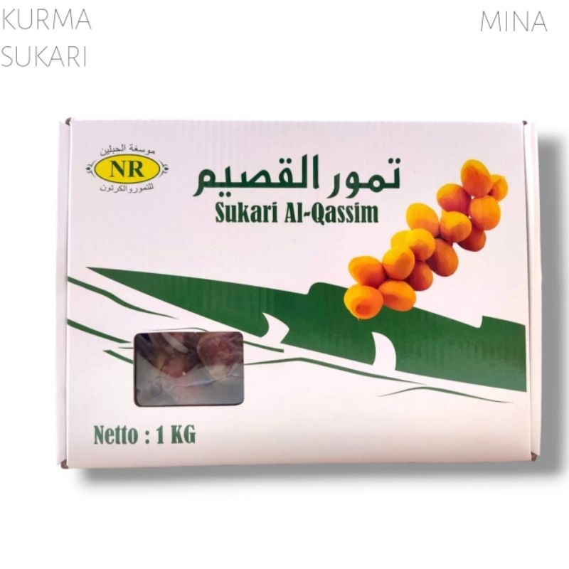 

Kurma Sukari Madinah Premium 1kg Kemasan Dus