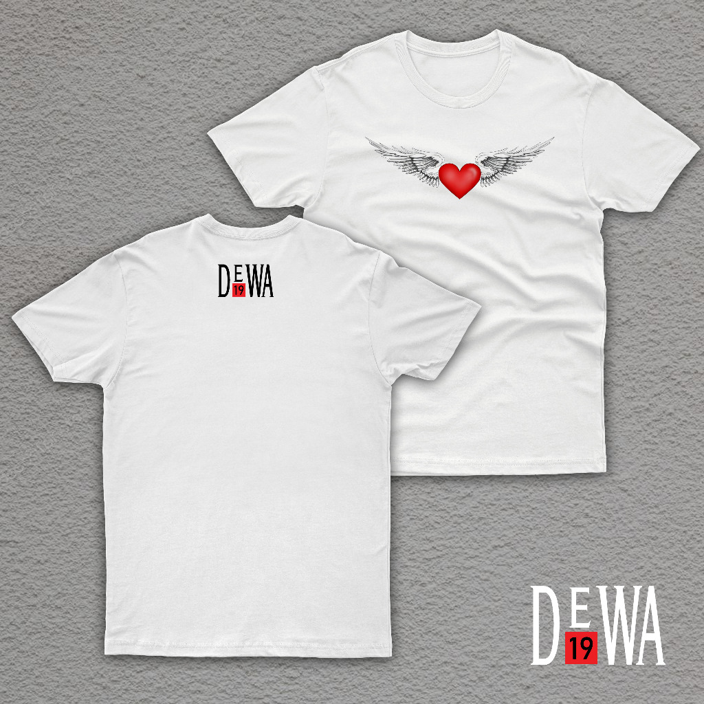 Kaos Band Dewa19 Logo Bintang Lima | Tshirt Dewa19 | Baju Baladewa | Kaos Dewa19 Bahan Katun Combad 