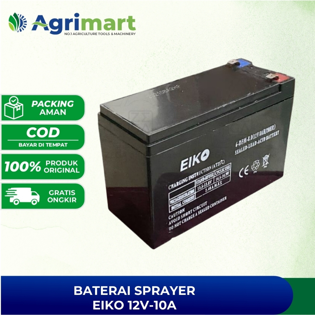 Baterai 10A 12V Eiko Aki Accu Sprayer Elektrik