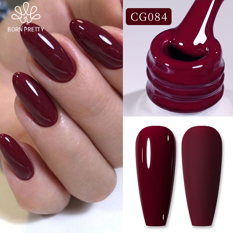 BORN PRETTY Gel Polish 10ml Red Warna Cat Kuku Kutek Gel Nail Gel UV Gel Polish Merah Kutek Gel Maro