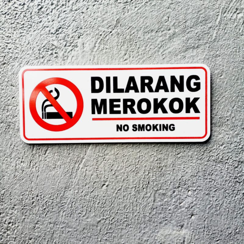 Sign dilarang Merokok | Sign Aturan Larangan No Smoking
