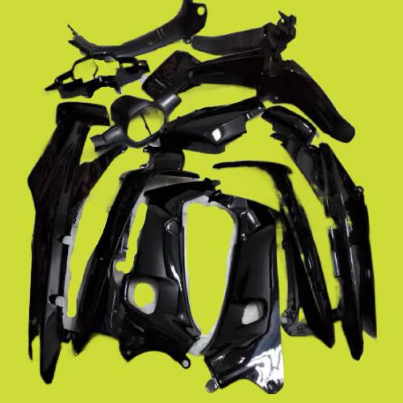 COVER BODY KAP BODI FULL SET KOMPLIT SUPRA X LAMA OLD HITAM
