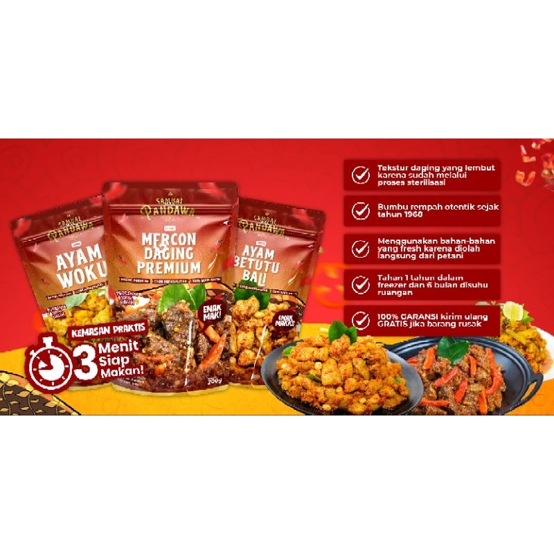 

Paket Agen - Sambal Mak Pandawa isi 60 @200gr