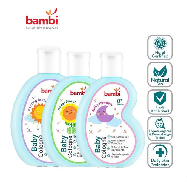 Bambi Baby Cologne 100ml - Parfume Bayi