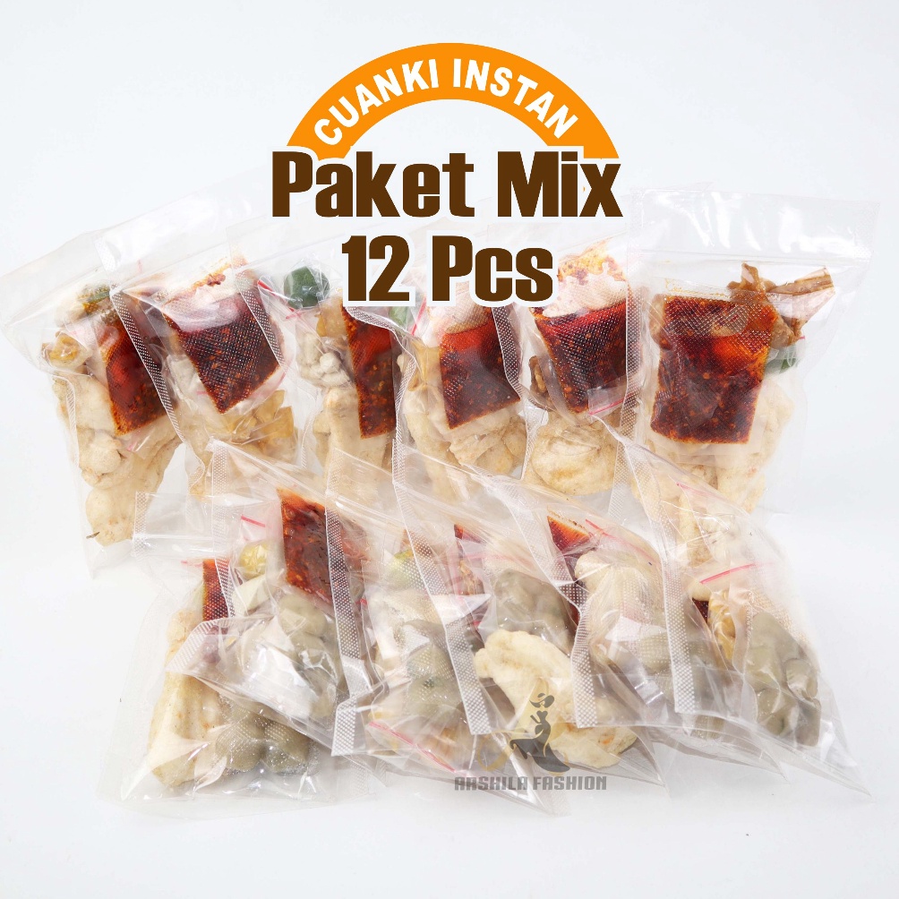

Paket MIX 12 pcs Cuanki Dan Baso Aci Instan Berkualitas