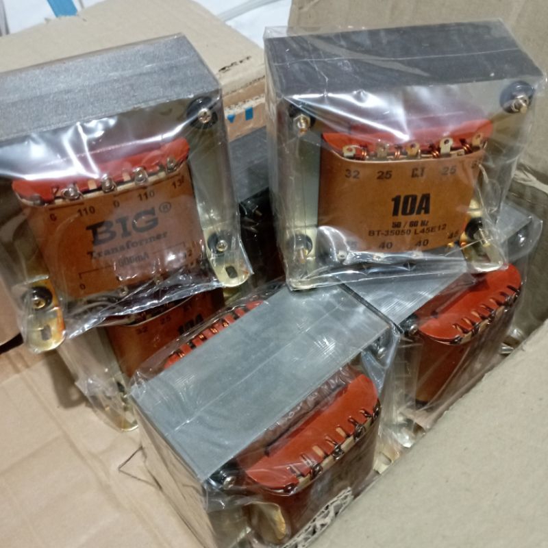 TRAFO 10A CT 45 BIG TRAFO AMPLIFIER 10A 45V CT Kwalitas BAGUS