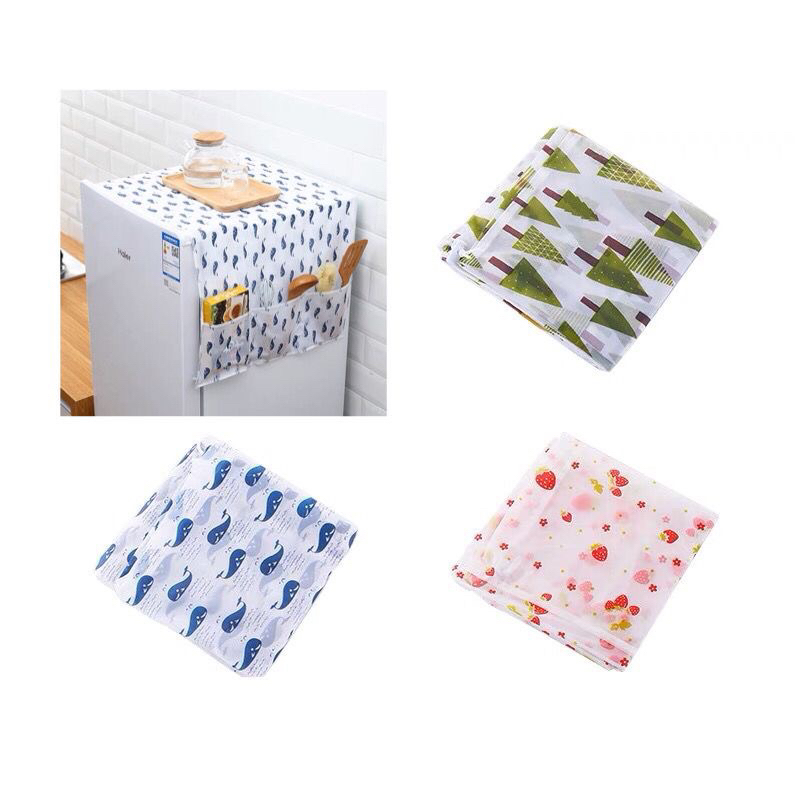 Cover Kulkas Alas Taplak Penutup Atas Kulkas Alas Lemari Es Waterproof / alas cover kulkas