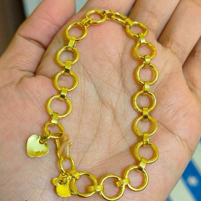 Gelang donat emas 22K pengganti emas asli 24K Model 25Gr