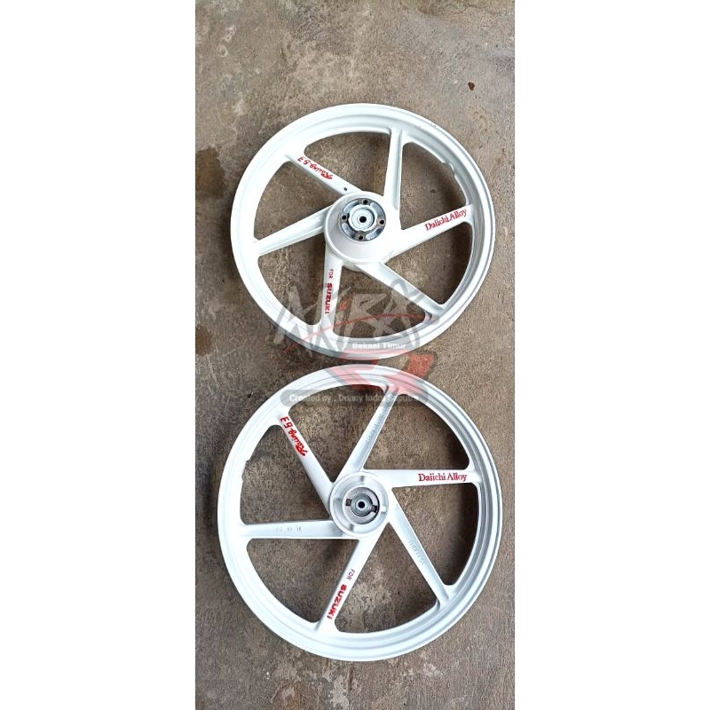 Velg Daiichi Alloy Racing 63 Double Disc Original Suzuki Satria 2Tak 120R Lumba Hiu LSCM RGS RGV RGX