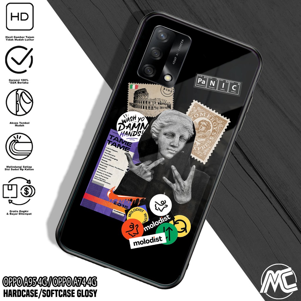 Case OPPO A95 4G / OPPO A74 4G - ( Estetik ) OPPO A95 4G / OPPO A74 4G Hp - Casing Hp  - Case Hp - C