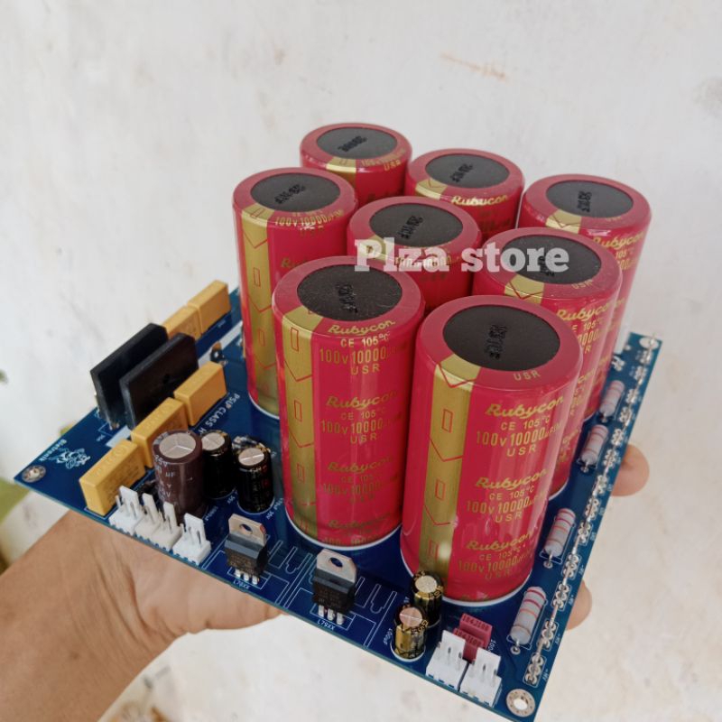 KIT PSU CLASS H DOUBLE CT ISI 8 ELKO 100V 10.000UF LENGKAP SOFTSTART/TEGANGAN SIMETRIS/FAN PSU ISI 8