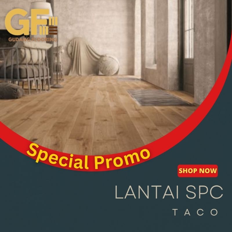 Lantai SPC Vinyl Klik TACO - Click System Flooring Tebal 5mm