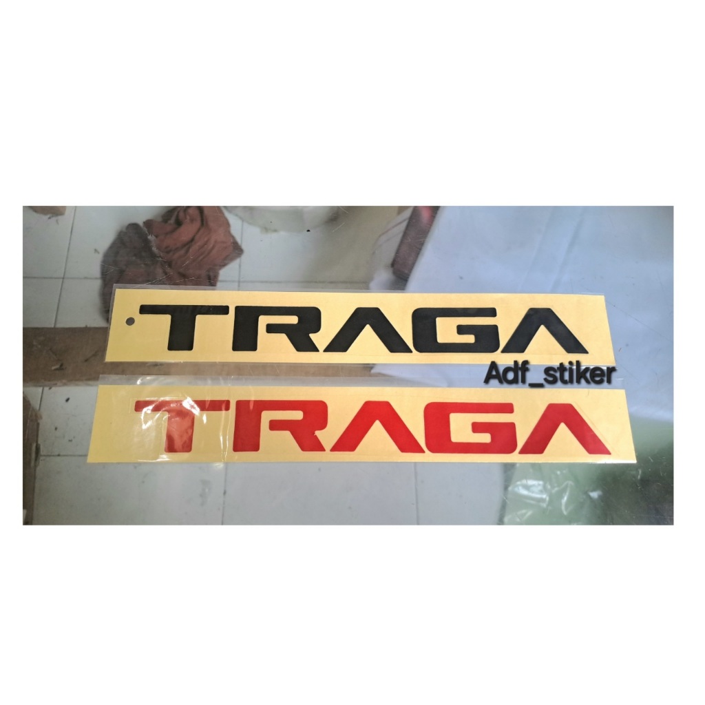 Stiker isuzu traga / stiker traga