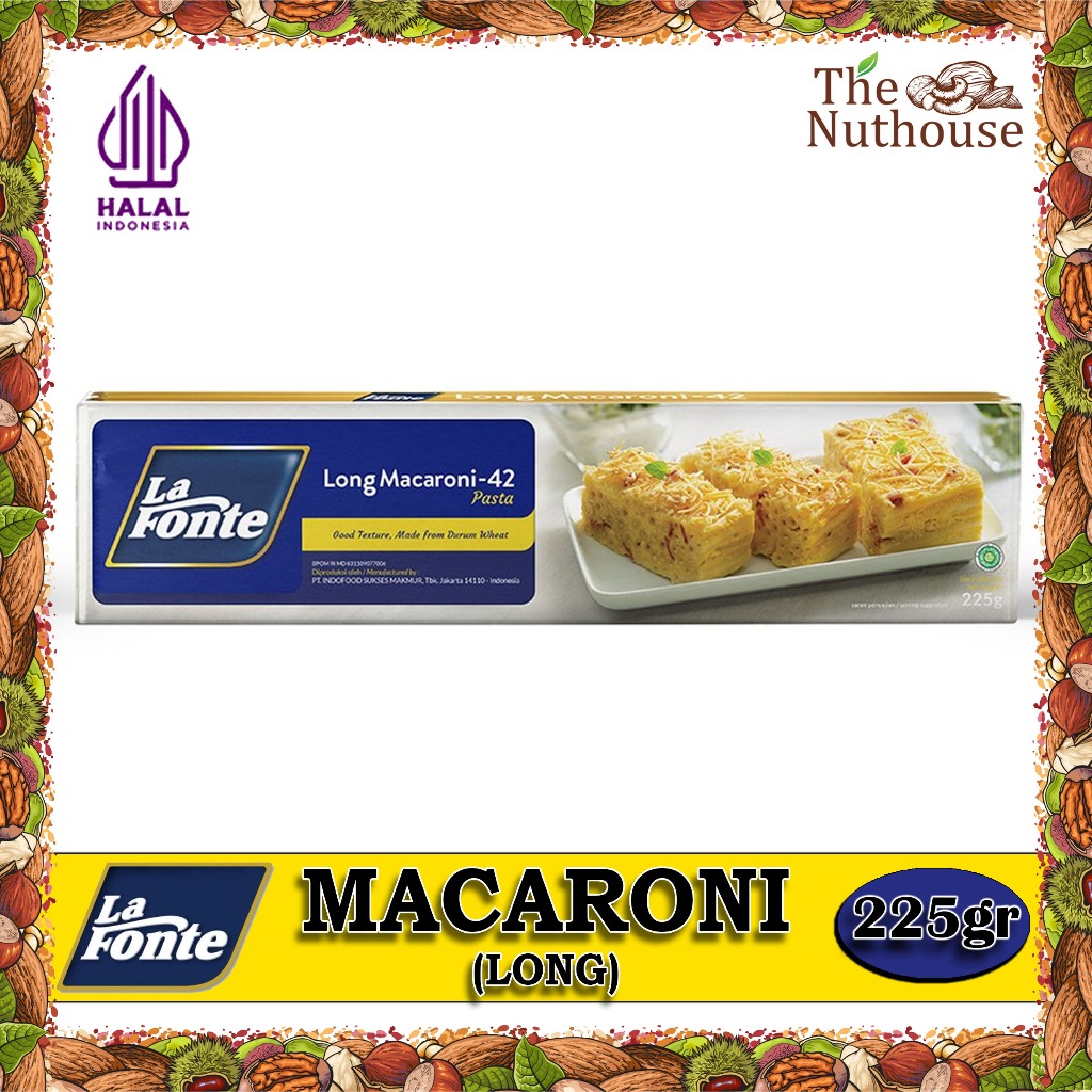 

LA FONTE Long Macaroni Pasta - 42 225gr [HALAL]