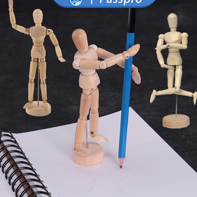 Lebih Murah  Manekin Kayu Full Body Wooden Manikin  Action Figure Manekin  458Inci