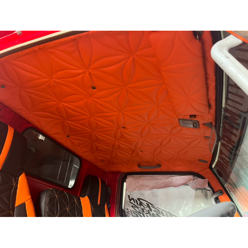 COVER PLAFOND TRUK CANTER MOTIF TERBARU (bonus cover pilar kanan kiri kaca depan dan cover penghalan