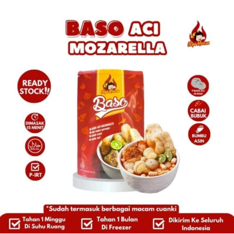 

Nyai Mercon Baso Aci Mozarella - Stock Fresh (Expired 1 Bulan)