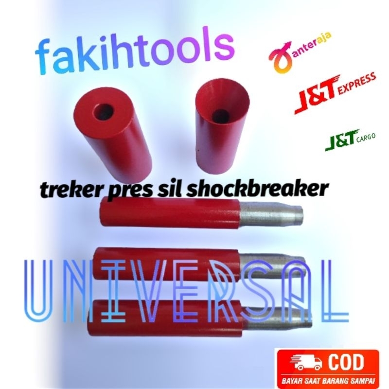 paket 5 Pcs Alat Service Shockbreaker Belakang Treker Buka Tutup Sil Shock