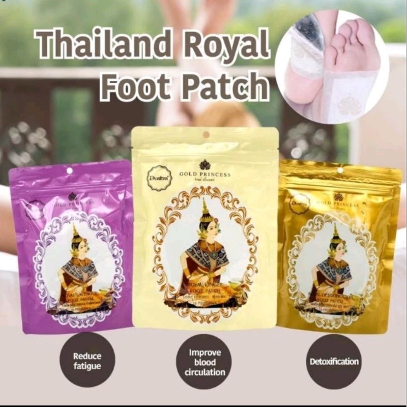 Gold Princess Royal Foot Patch | Koyo Detox Kaki Thailand Original
