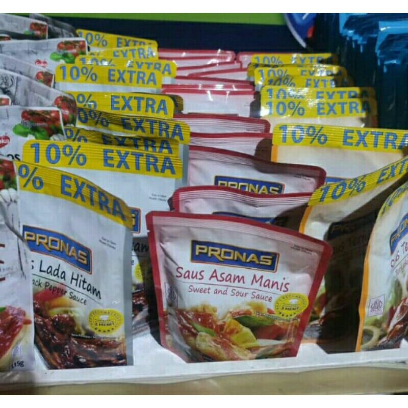 Pronas Saus All Variant Termurah / Pronas Saus Asam Manis / Pronas Saus Blackpepper / Pronas Saus Te