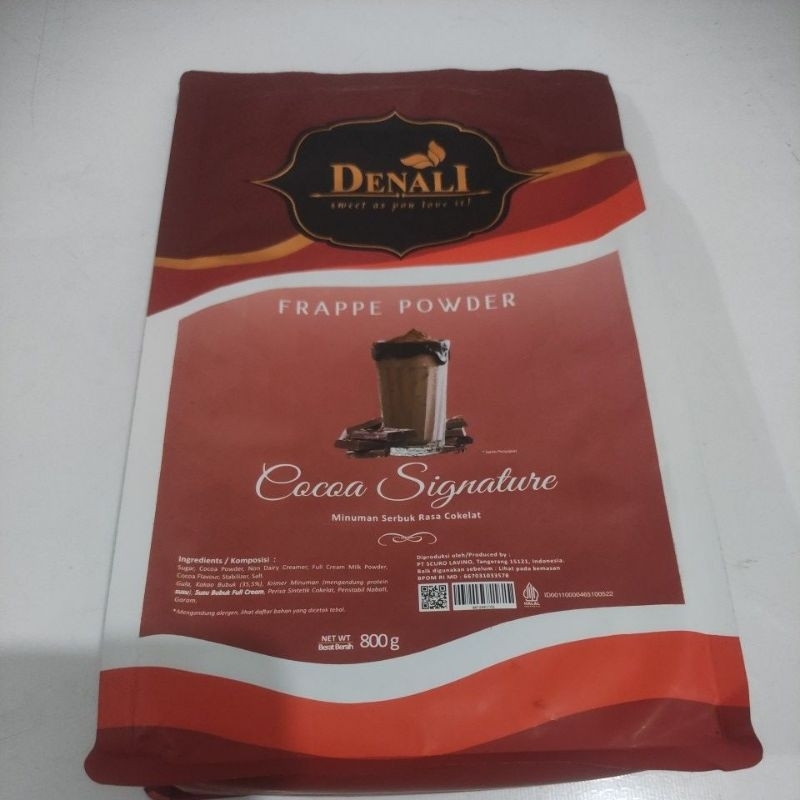 

DENALI COCOA SIGNATURE/MINUMAN SERBUK RASA COKELAT 800GR