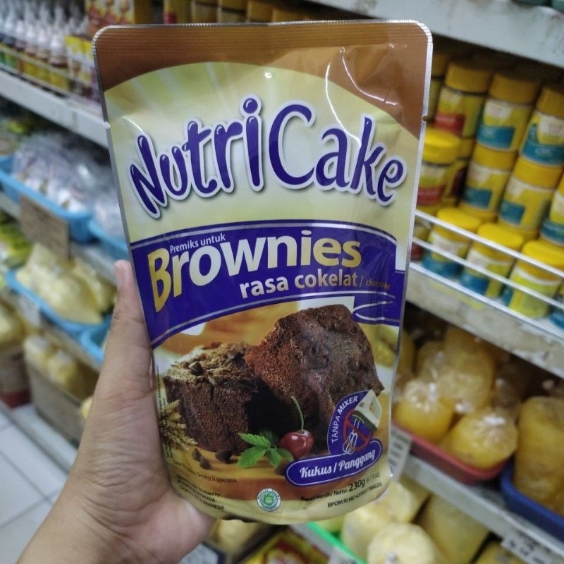 

NUTRICAKE BROWNIES/PREMIX BROWNIES/BROWNIES INSTAN RASA COKLAT 230G