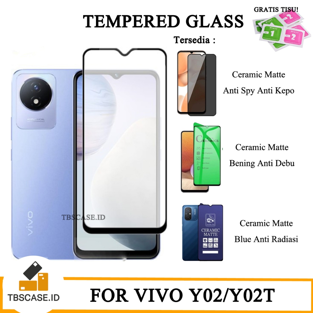 Anti Gores Vivo Y02 Vivo Y02T - Tempered Glass Anti Pecah