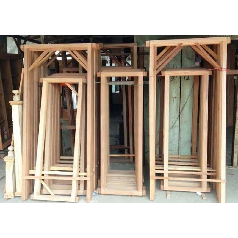 Kusen Pintu Kayu Jati Putih Kualitas Bagus