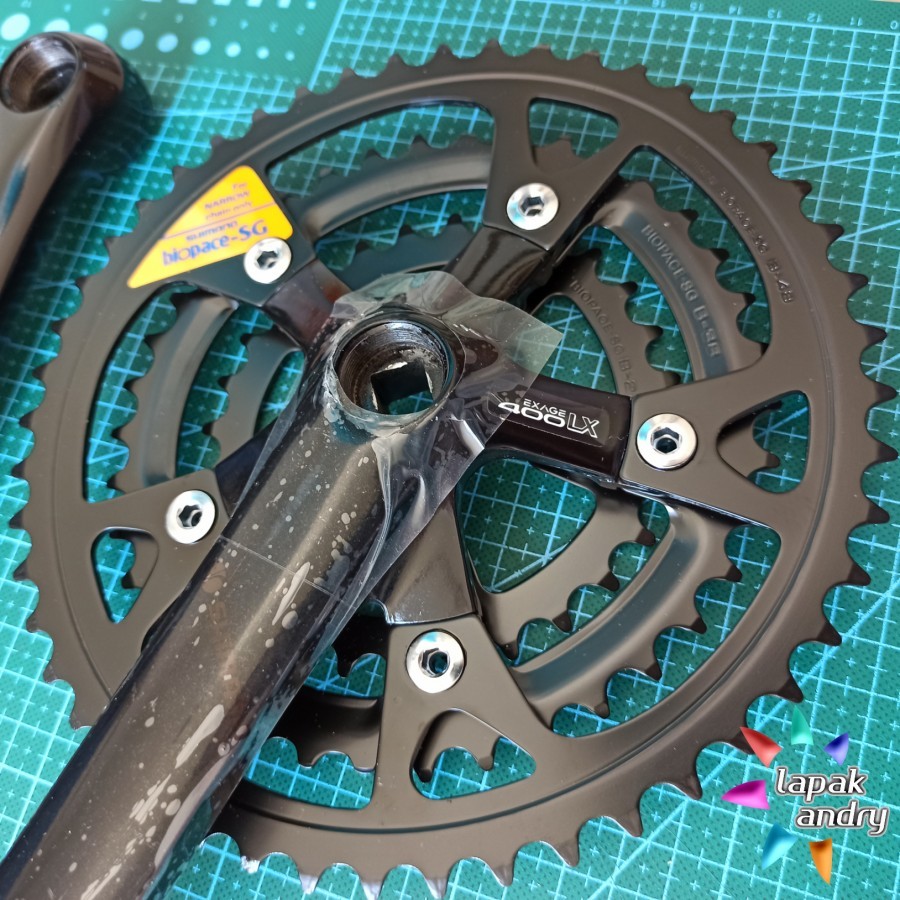Crank Shimano VIA Japan Exage 400LX FC-M400 Biopace-SG Oval