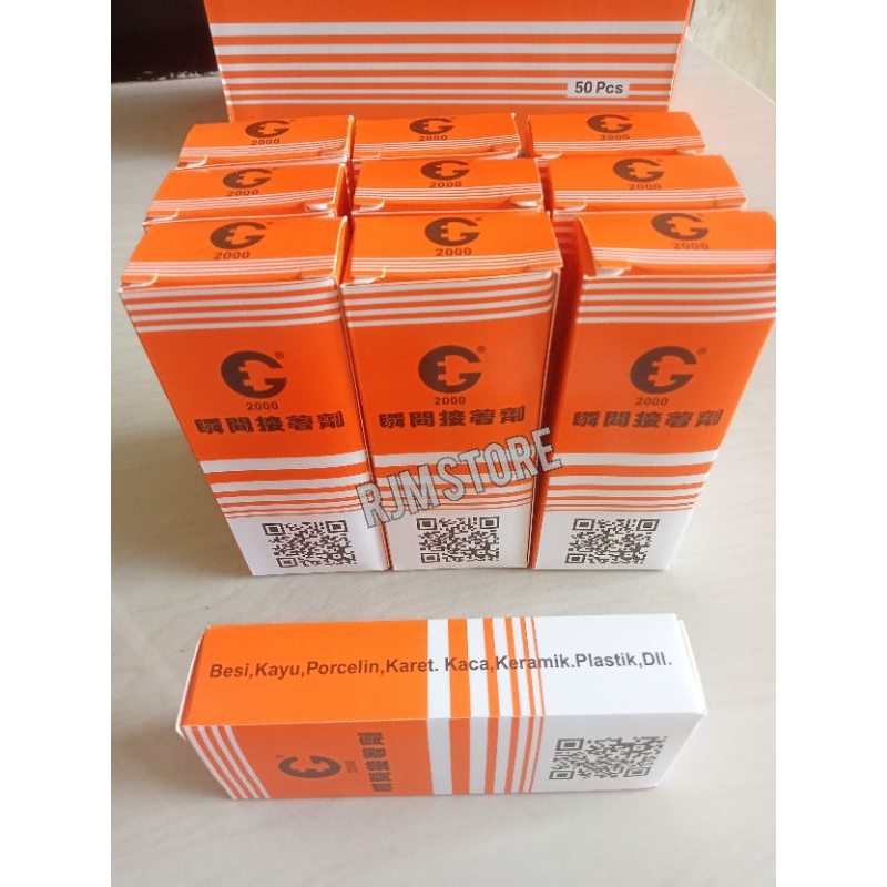 

[ 10 Biji ] Lem G Korea Original Barcode Asli 100% / Lem Besi Kayu Cair Epotec Power Glue G2000
