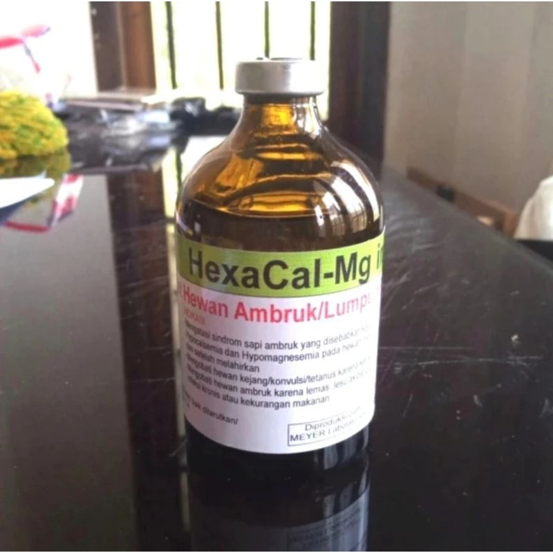 HexaCal-Mg Inj Obat hewan ambruk/lumpuh/paralisa/tetanus.