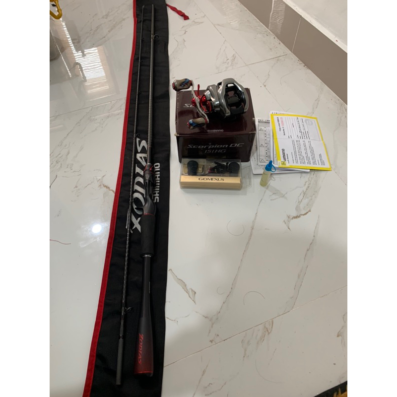 paket reel bc shimano scorpion dc 151 hg joran shimano zodias