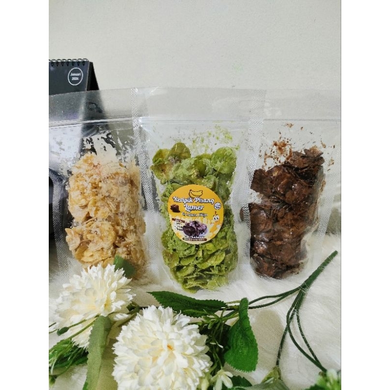 

BanaLava Keripik Pisang Coklat Lumer Greentea Tiramisu Stroberi 100 gr