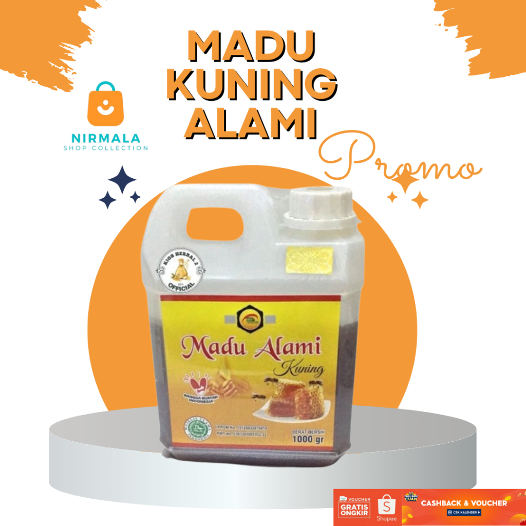

Madu Kuning AMK Madu Hutan Alami Sehat Hiegenis BPOM Halal Original 1kg I ORIGINAL
