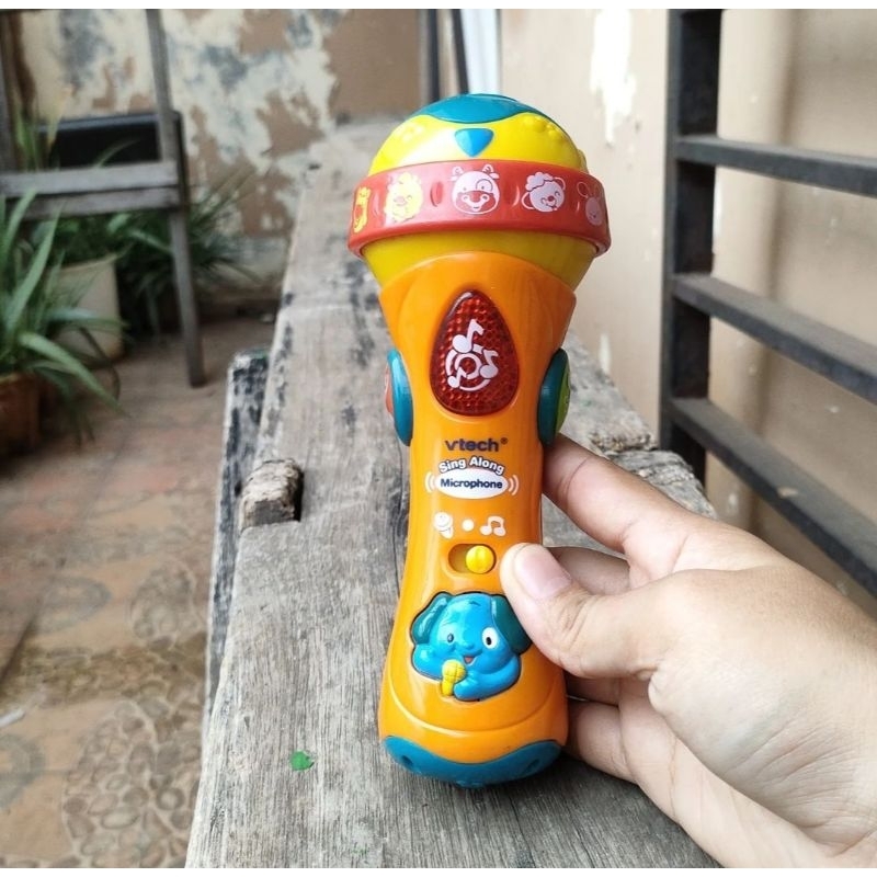 mainan second, mainan microphone V-tech