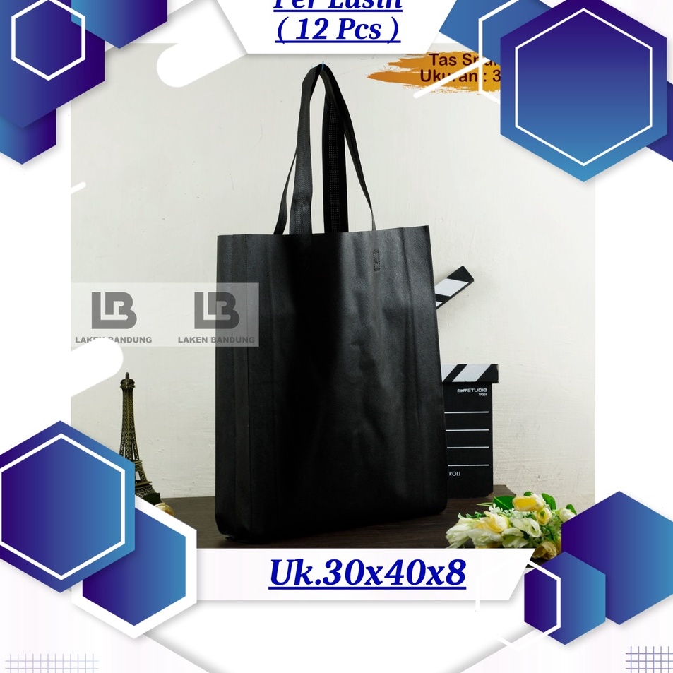 

Tas Ukuran 3x4x8 cm Tebal 75GSM Spundbond Goodybag Laken model TALI Polos Per Lusin 12 Pcs