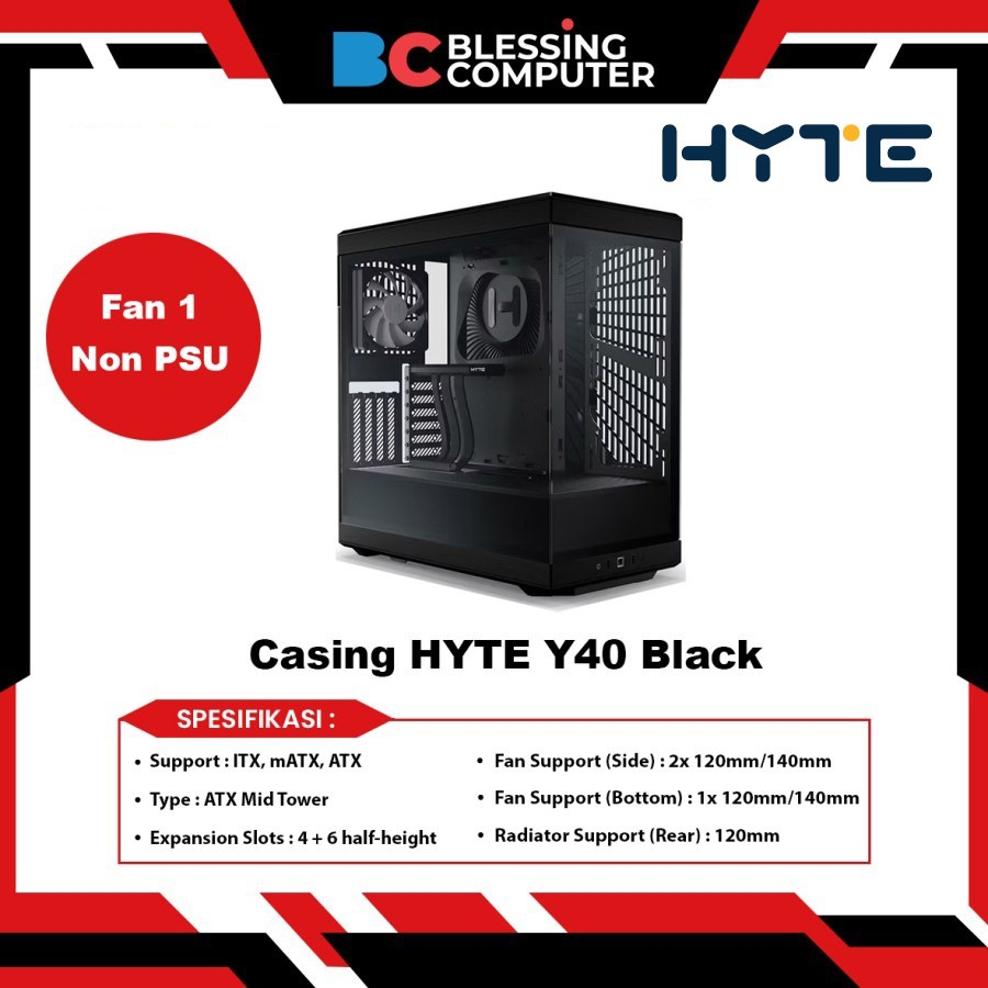Casing HYTE Y40 Black