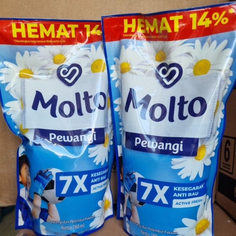 Molto Active Fresh 780ml / Pewangi Molto 780ml / Pewangi Pakaian Molto 780ml / Molto Pewangi Pakaian