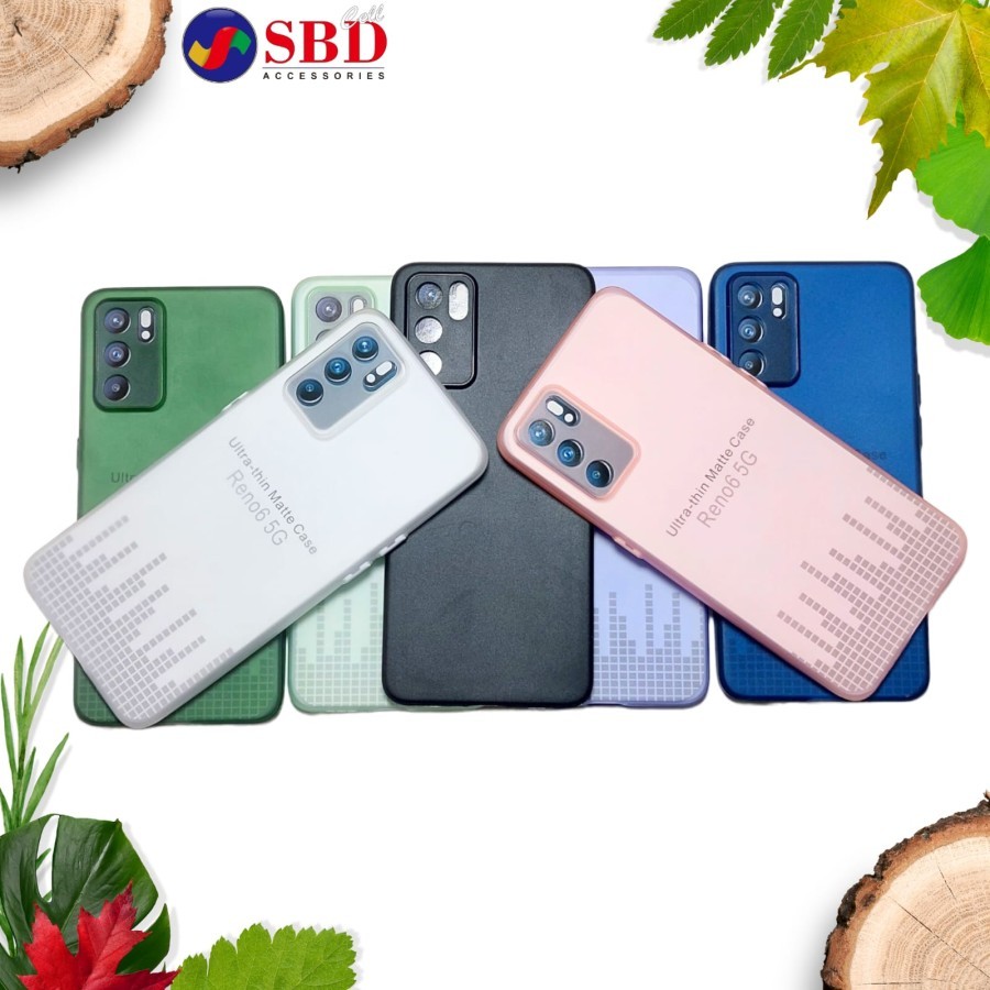 Silicon Case Untuk Oppo Reno6 5G Reno 6 5G Softcase Ultra-thin Matte Slim Case Casing Warna Simple S