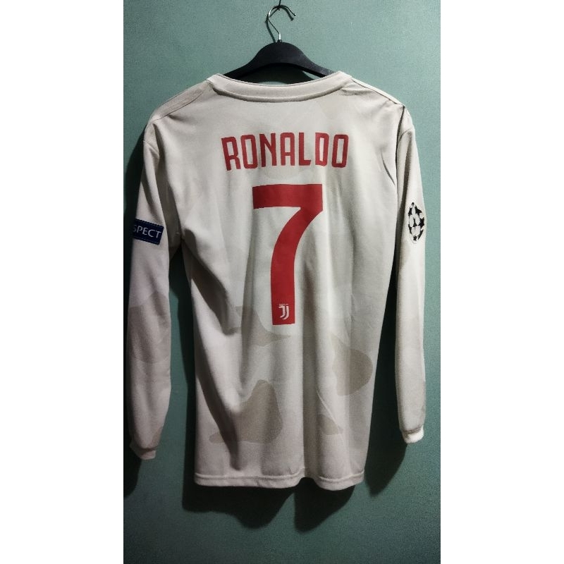 Jersey GO Juventus Away LS 2019/2020 Full Patch UCL + Celana