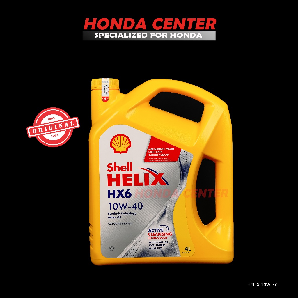 Oli Shell Helix Hx6 10w-40 Galon 100% Original