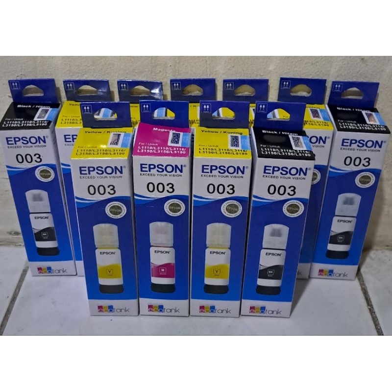 TINTA EPSON EPSON 003 L3110, L13150, L1110, L3100,L5190
