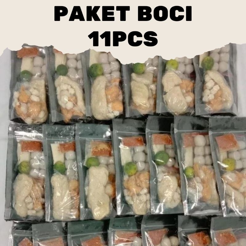 

(Sudah vakum) Paket boci isi 11pcs Termurah | Paket baso aci instan isi 11pcs | Paket boci (baso aci) | boci instan |baso aci