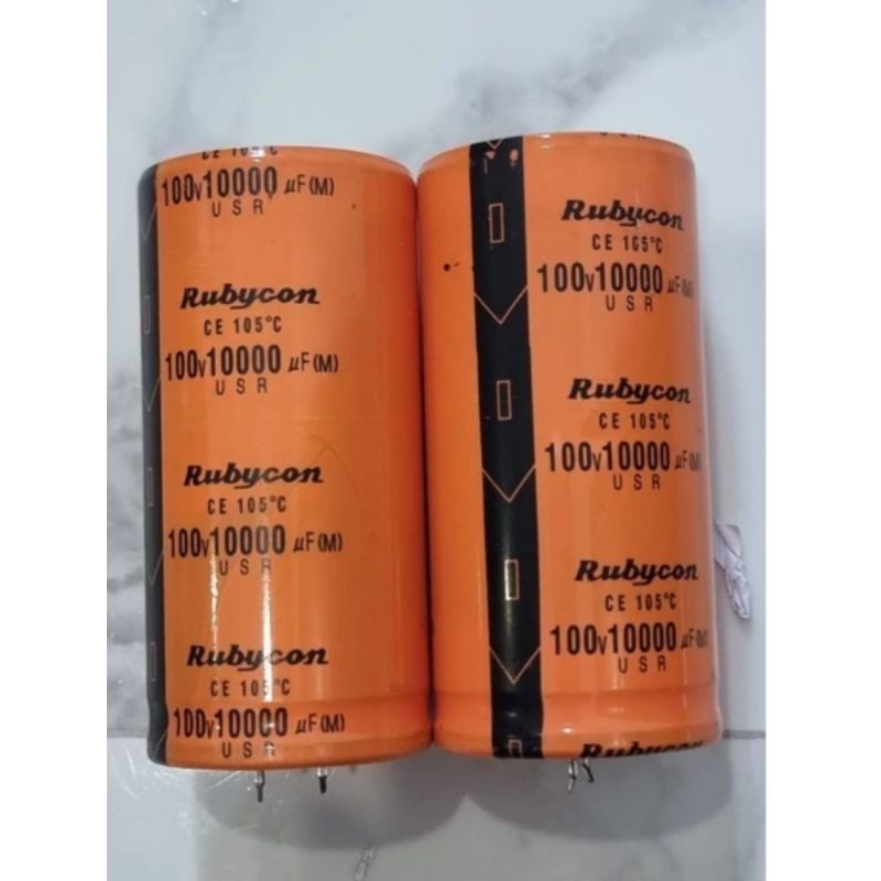 Elco 10000uf 100v Rubycon orange