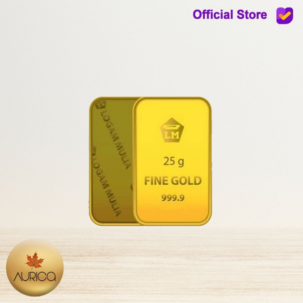 Logam Mulia Antam Retro Berdiri - 25GRAM