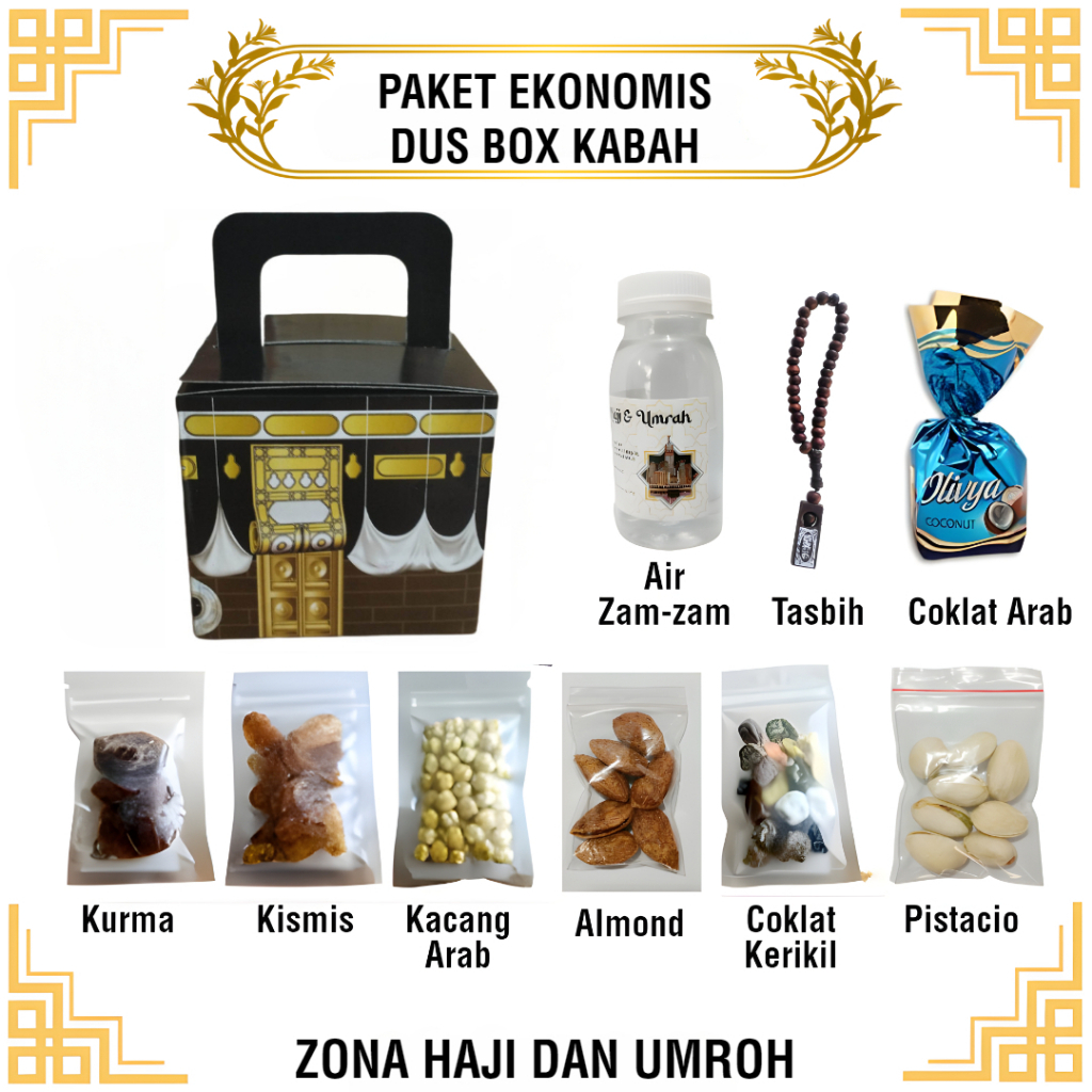 

PAKET OLEH OLEH HAJI DAN UMROH PAKET EKONOMIS DUS BOX KABAH