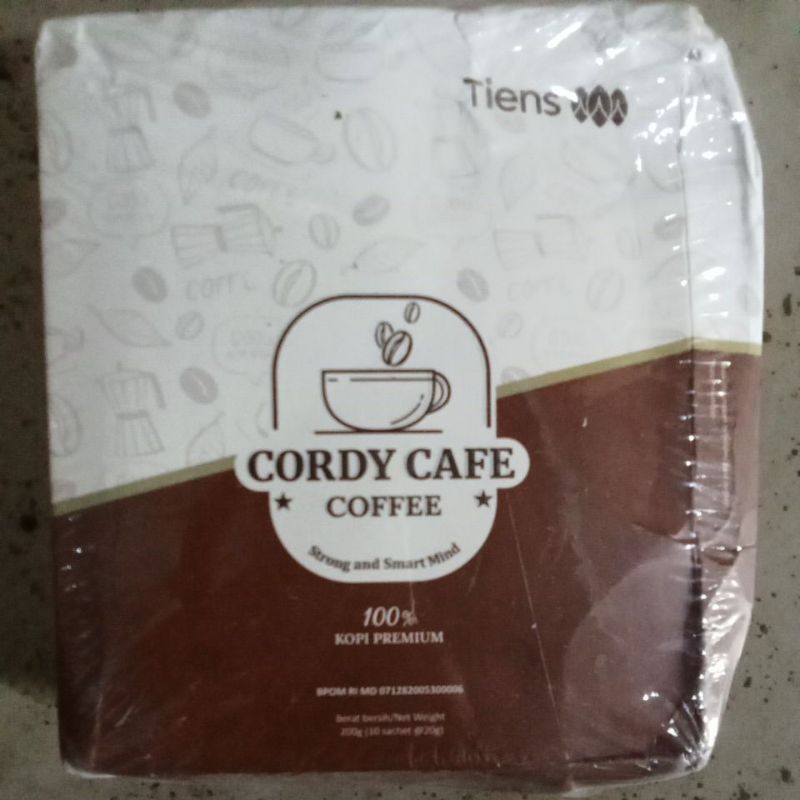 

Cordy Cafe Coffe strong & smart 100% kopi premium 200g (10sch @20g)