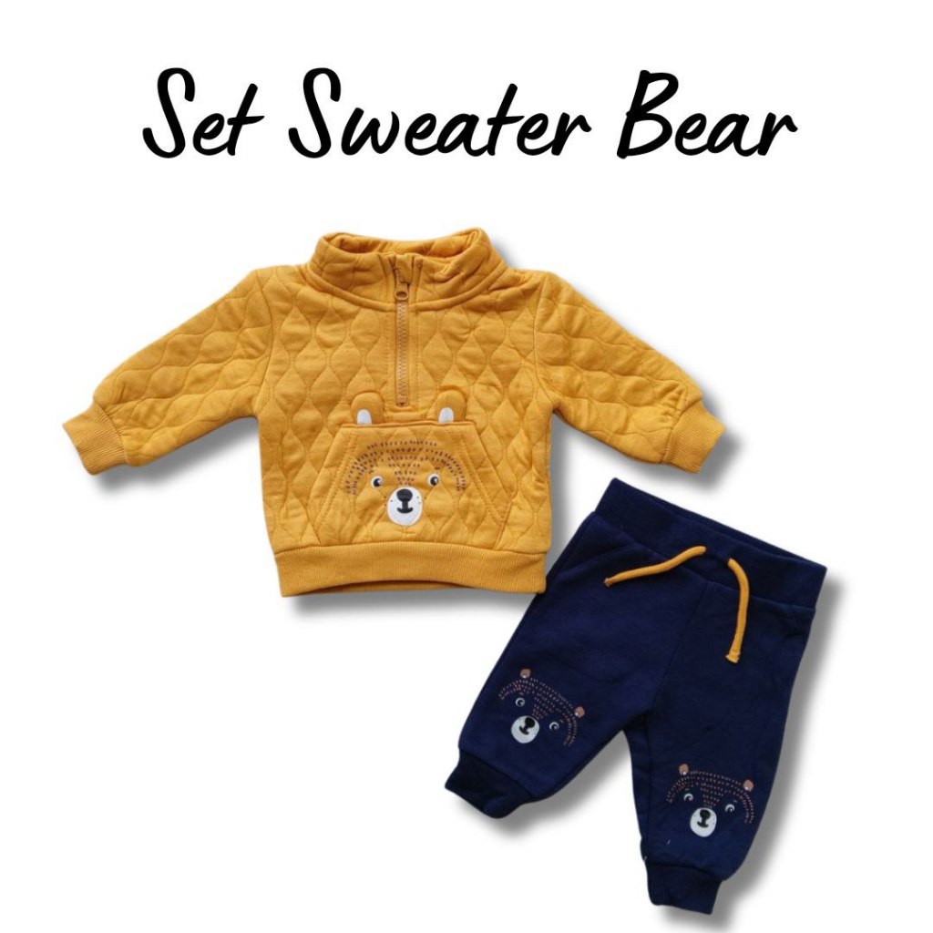 SET SWEATER BEAR SERIES MURAH - SETELAN CO BABY PRSB
