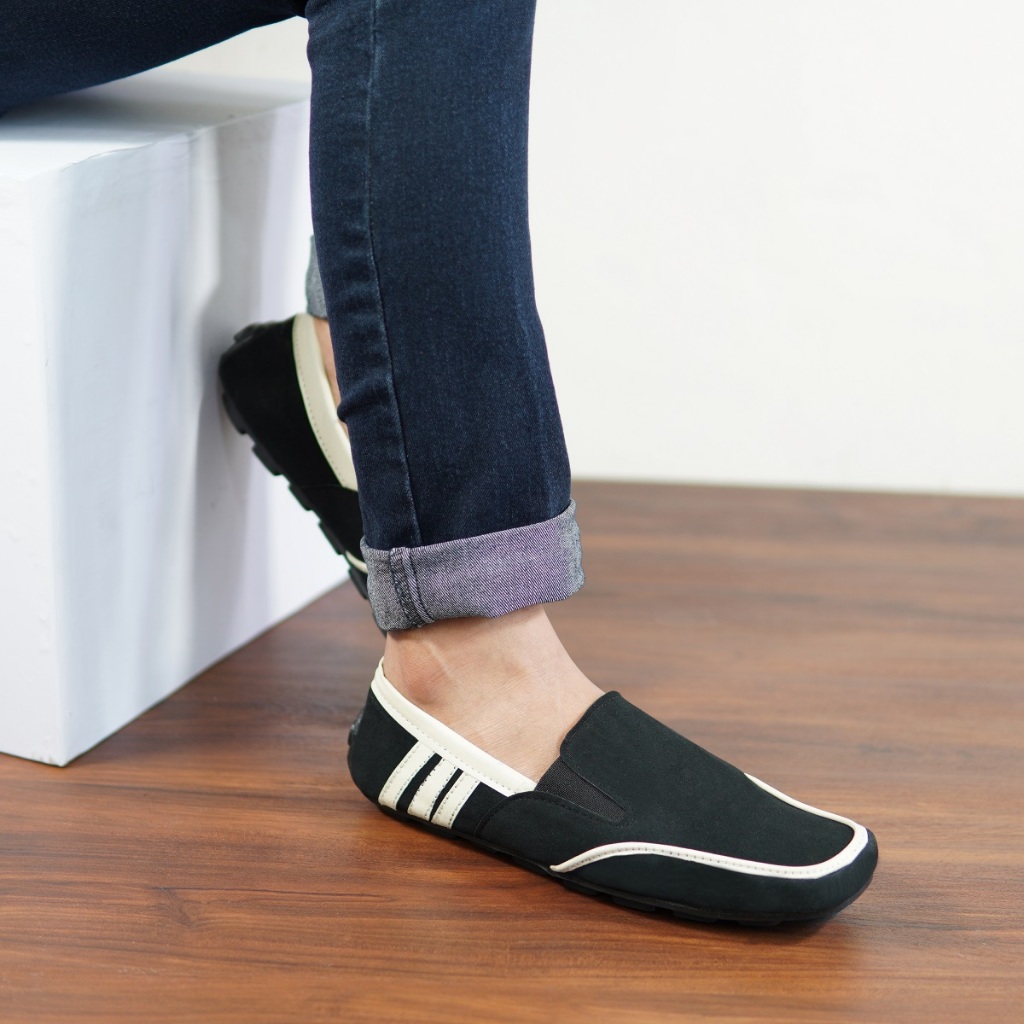 Sepatu Pria Adidas Dembele Abu - Sepatu Selop Murah Cowo - Sepatu Slip On Tanpa Tali MURAH